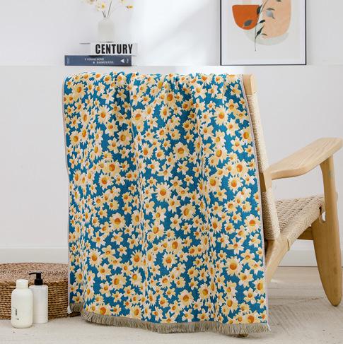 Multi-Layer Gauze Cotton Bath Towel Soft And Comfortable Beach Towel Ethnic Style Sun God Skin-Friendly Water Absorption