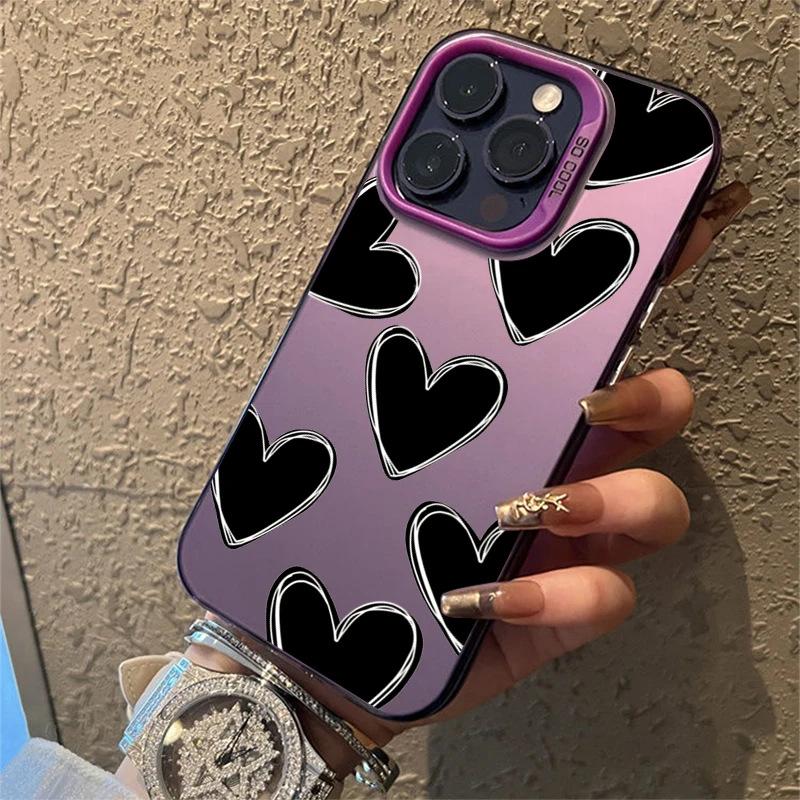 Heart-shaped IPhone 17 Pro Phone Case, 16E/15/14/13 Laser-cut, Apple 11Xs Max/plus