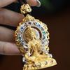 Versatile Hip-Hop Phoenix Pendant: Retro Jade and Gold Rope Jewelry for Men and Women.