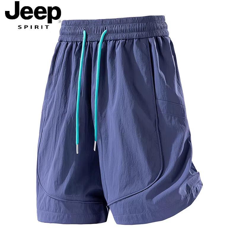 JEEP SPIRIT Men s Quick-Dry Ice Silk Summer Shorts L