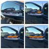 2pcs Blue Welcome Dynamic Blinker For VW Golf VII 7.5 MK7.5 GTI R GTD RLINE MK7 7 sportswagen LED Turn Signal Mirror 2013-