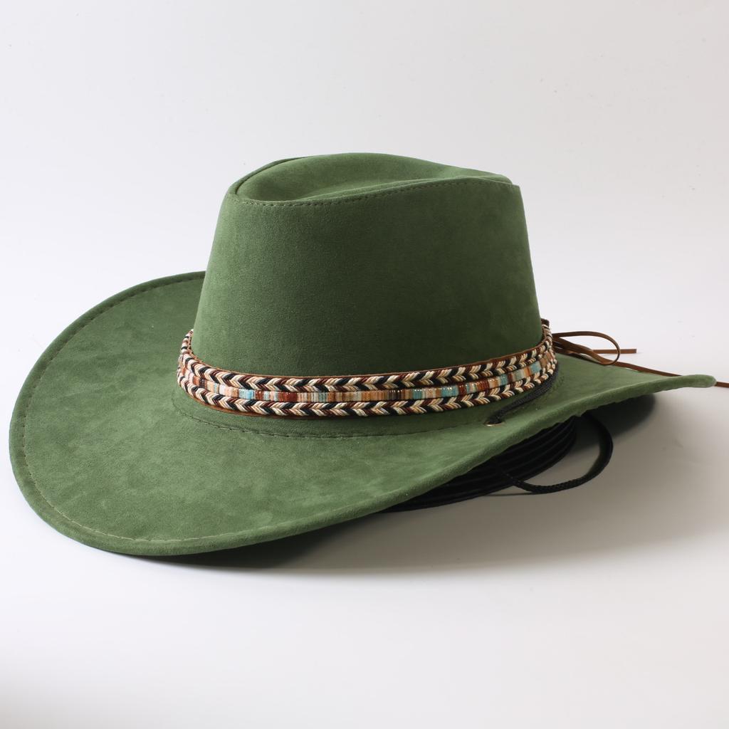 Popolare cappello western da cowboy a tesa larga classico europeo e americano per uomo e donna moda outdoor cappello da cowboy anti-sole cappello jazz