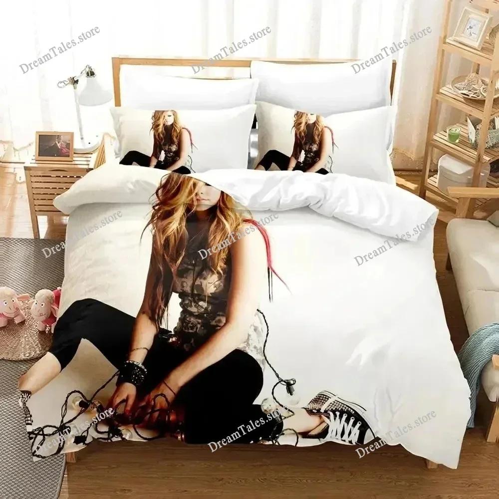 Avril Lavigne Bedding Sets Exquisite Bed Supplies Set Duvet Cover Bed Comforter Set Bedding Set Girls Birthday Gift741