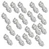 18pcs M2 Duplex Wire Rope Clip Cable Clamps Stainless Steel Duplex 2‑Post Cable Clamp