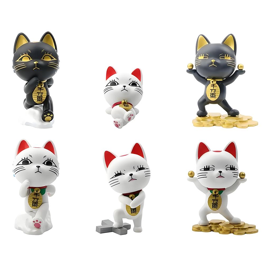 Anime Peripheral Turbo Granny Figure Kawaii Lucky Cat Turbo Granny Action Figure Desktop car Decorate Ornament Crafts Toys Gifts