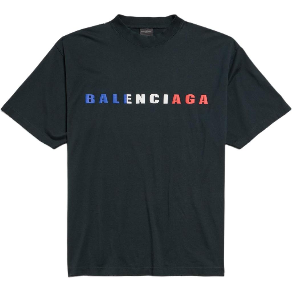 Balenciaga T Shirt Regular Fit Men's Black 764235TSVL91083