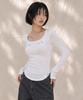 TOPGIRL Double Eyelet Slim Square Top_T621Tp117