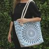Rope Handle Bag Electric Blue Mandela
