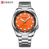 CURREN 8451 Men's Waterproof Business Quartz Watch with Steel Band