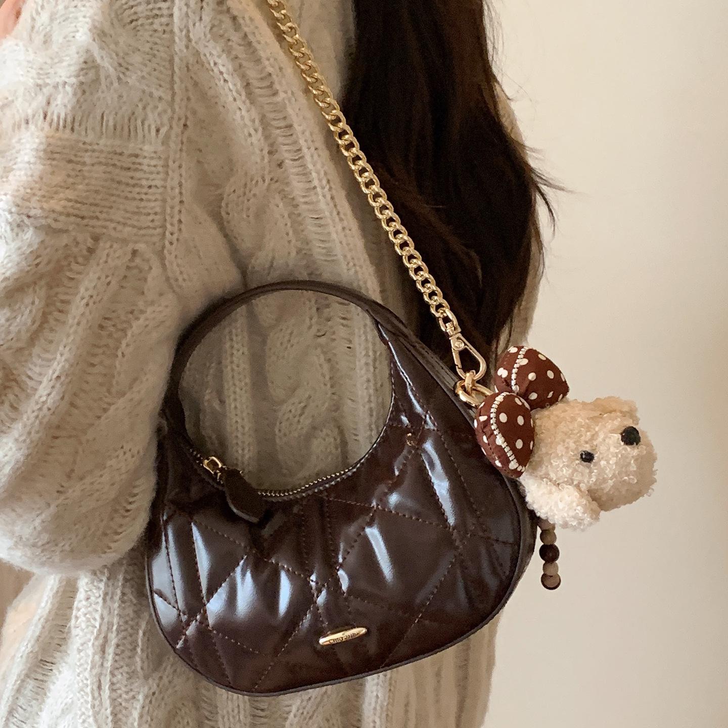 

2025 new women s Messenger bag коричневий