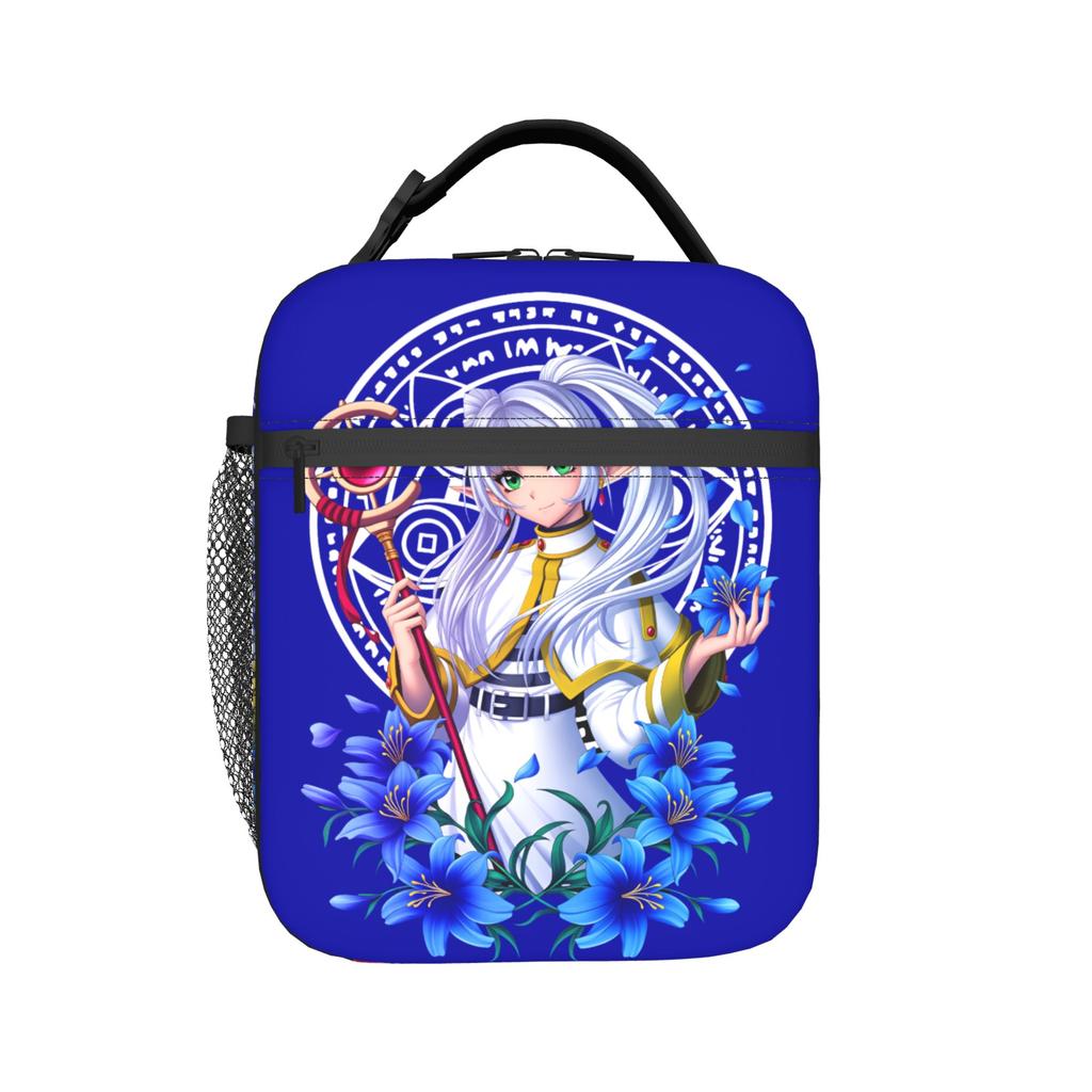 Frieren Manga Insulated Lunch Bags Portable Magician Reusable Thermal Bag Tote Lunch Box Beach Travel Men Women