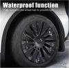 Compatible with 2017-2024 Tesla Model Y 19" Sunburst Sport Wheel Cover