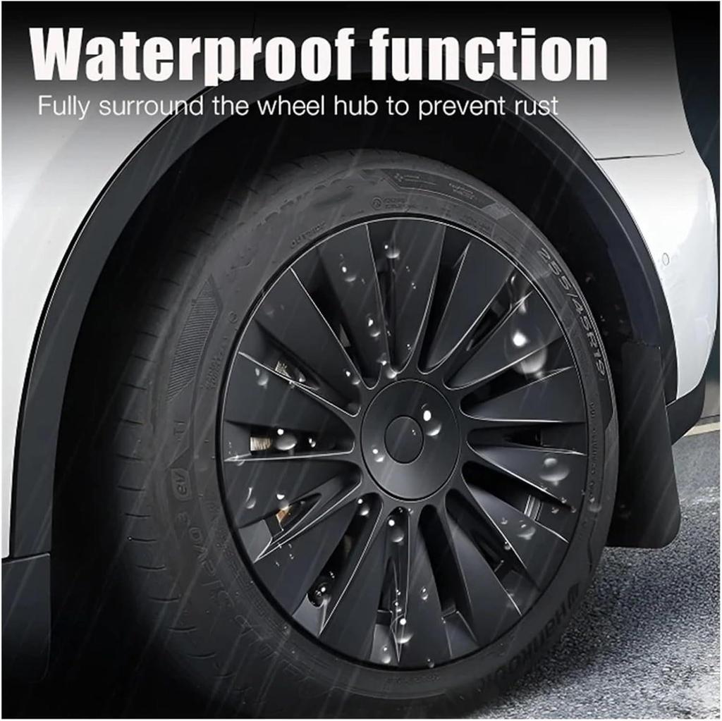 Compatible with 2017-2024 Tesla Model Y 19" Sunburst Sport Wheel Cover