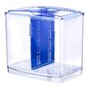 Betta Fish Tank Aquarium Sturdy Decorative Transparent with Divider Bowl for Home Office