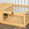 Tortoise House, Small Reptile Wooden House, with Mesh Roofs, Side Panels, for Turtles, Lizards, Geckos and Snakes