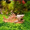 1pc Polyester Shark Bone Decor Aquarium Ornament Fish Hideout Cave with Skeleton Reef Design Resin Craft Gift for Tank