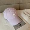 Internet celebrity hat women's spring and summer versatile LA letter baseball cap men's soft top casual sunshade cap tide