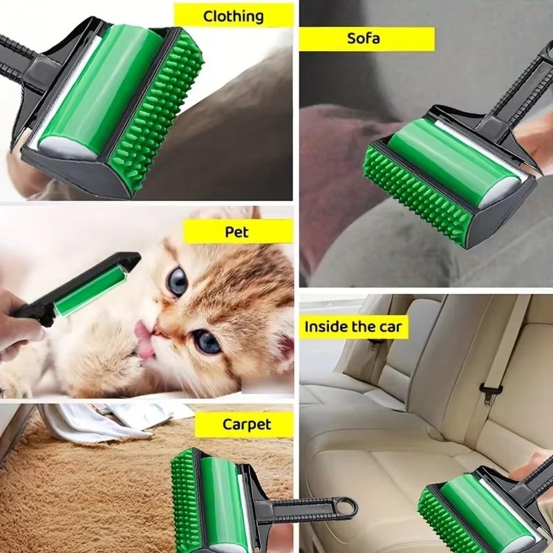 Reusable Clothes Hair Remover Roller Brush for Pet Hair Lint Sticking Cleaning on Clothes Furniture Car Seats Home Use