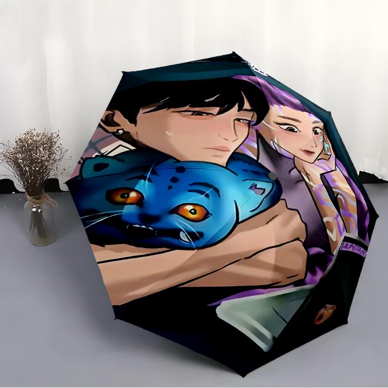 1pc KPop Demon Hunters21 Umbrella, Sun Protection, And UV Shielding. It Has Eight Sturdy Ribs for Outdoor Use And Perfect Gift