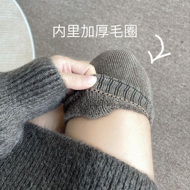 Knee Socks Children'S Autumn And Winter Warm Pure Cotton Thickened Terry Long-Tube Knee Socks Pressure Thin Non-Slip Calf Socks