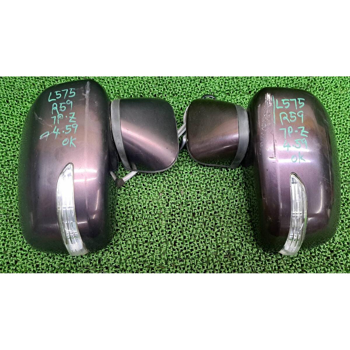 459 Move Conte Custom L575S L585S Door mirror with turn signal Left and right set Side mirror Driver side/Passenger side Right Left 7P Operation OK