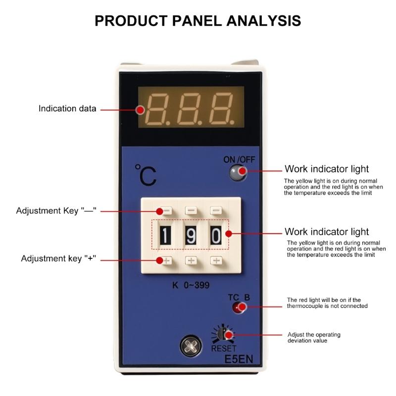Digital Temperature Control Unit Programmable Thermostat Controller for Industrial Dryers & Injection Molding Systems