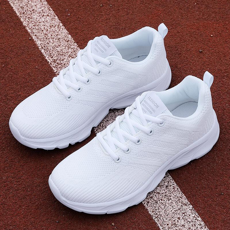 Lightweight Women Running Shoes Breathable Knitted Casual Sneakers Elastic Walking Shoes Dancing Shoes