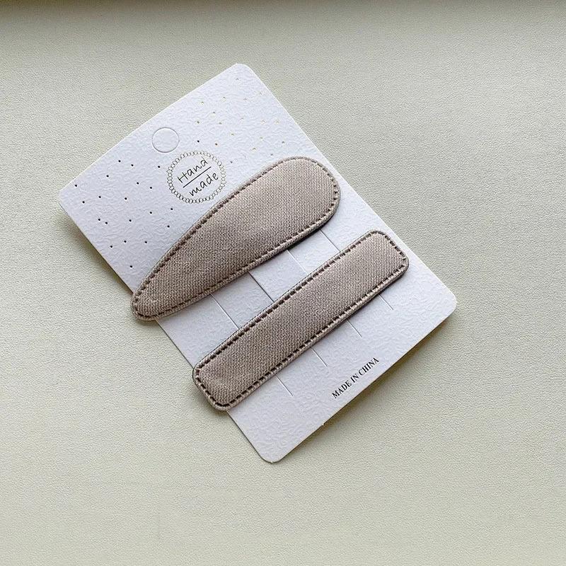 

2pc Elegant Solid Cloth BB Hairpin Hairgrip Hair Clips for Girls Women Kids Childs Gift Hair Accessories Party Holiday Ornamen