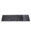 Portable Foldable Keyboard with Touchpad Rechargeable Bluetooth Travel Keyboard for Smartphones Tablets Laptops