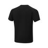 Li Ning Fitness Series Logo Letter Print Reflective Round Neck Short Sleeve T-Shirt Men T-Shirt Black ATST653-1