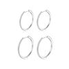 Gold & Silver Rhinestone Zirconia Hoop Earrings for Women - Luxurious, Versatile, Exaggerated Circle Design