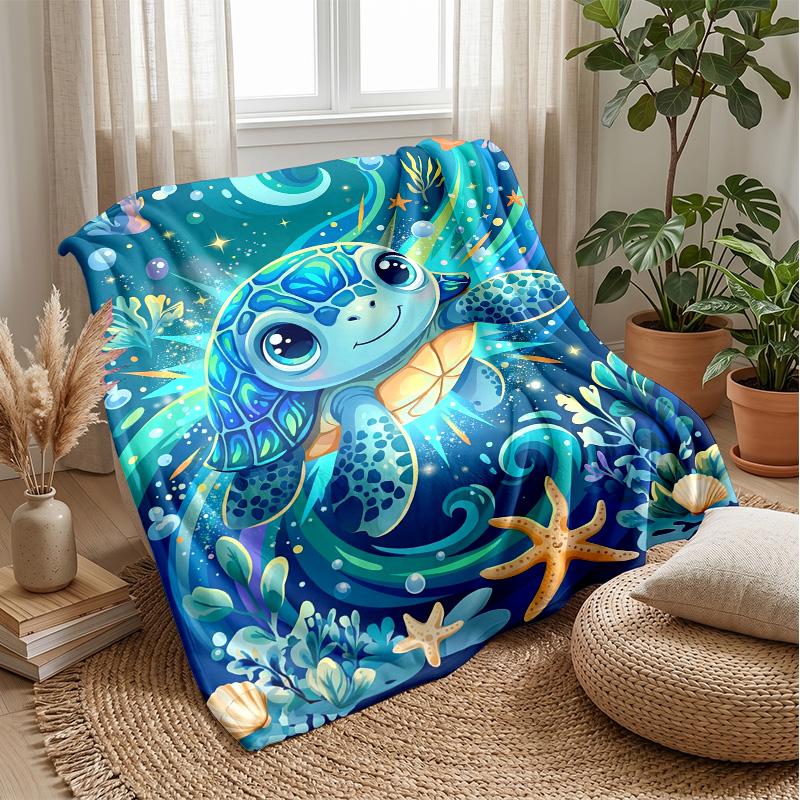 Neon Music Headphones Theme Blanket Lightweight Warm Flannel Blanket Decorative Throw Blanket for Home Decoration