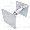 Vertically Adjustable Pole Base Psrt 110X110Mm Anchor Bracket M20X150Mm