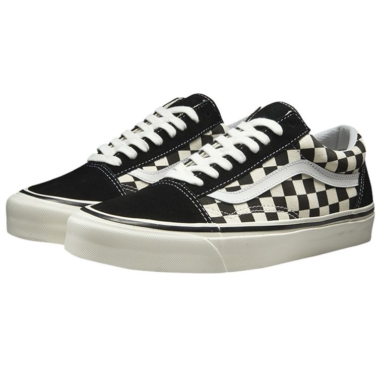 Vans Old Skool 36 DX Anaheim Classic Checkerboard Low Top Sneakers Unisex Black White VN0A38G2OAK