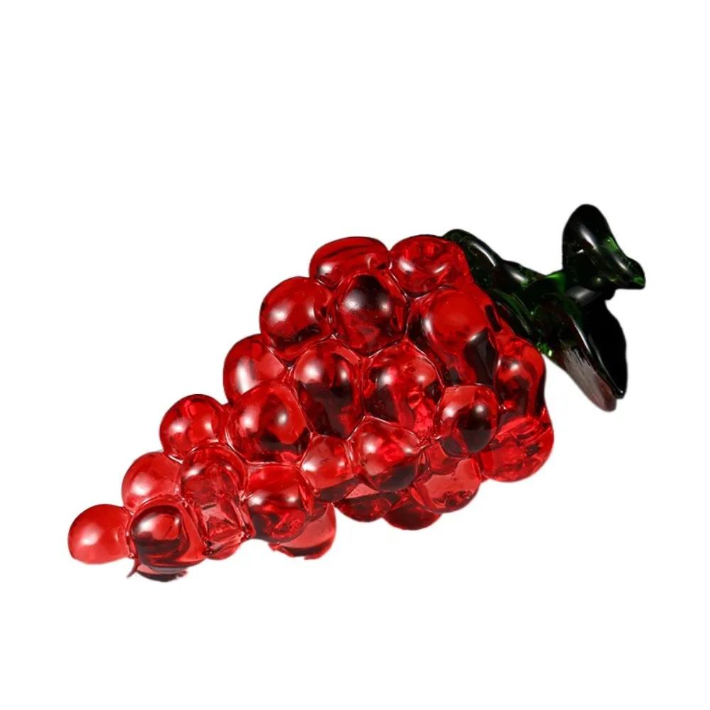 Simulation Fruits Crystal Fruit Ornaments Mini Artificial Strawberry Pineapple Fruit Statue Food Model Interesting