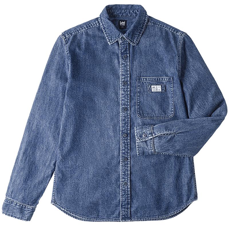 Lee Men s Standard Fit Long-Sleeve Denim Shirt S