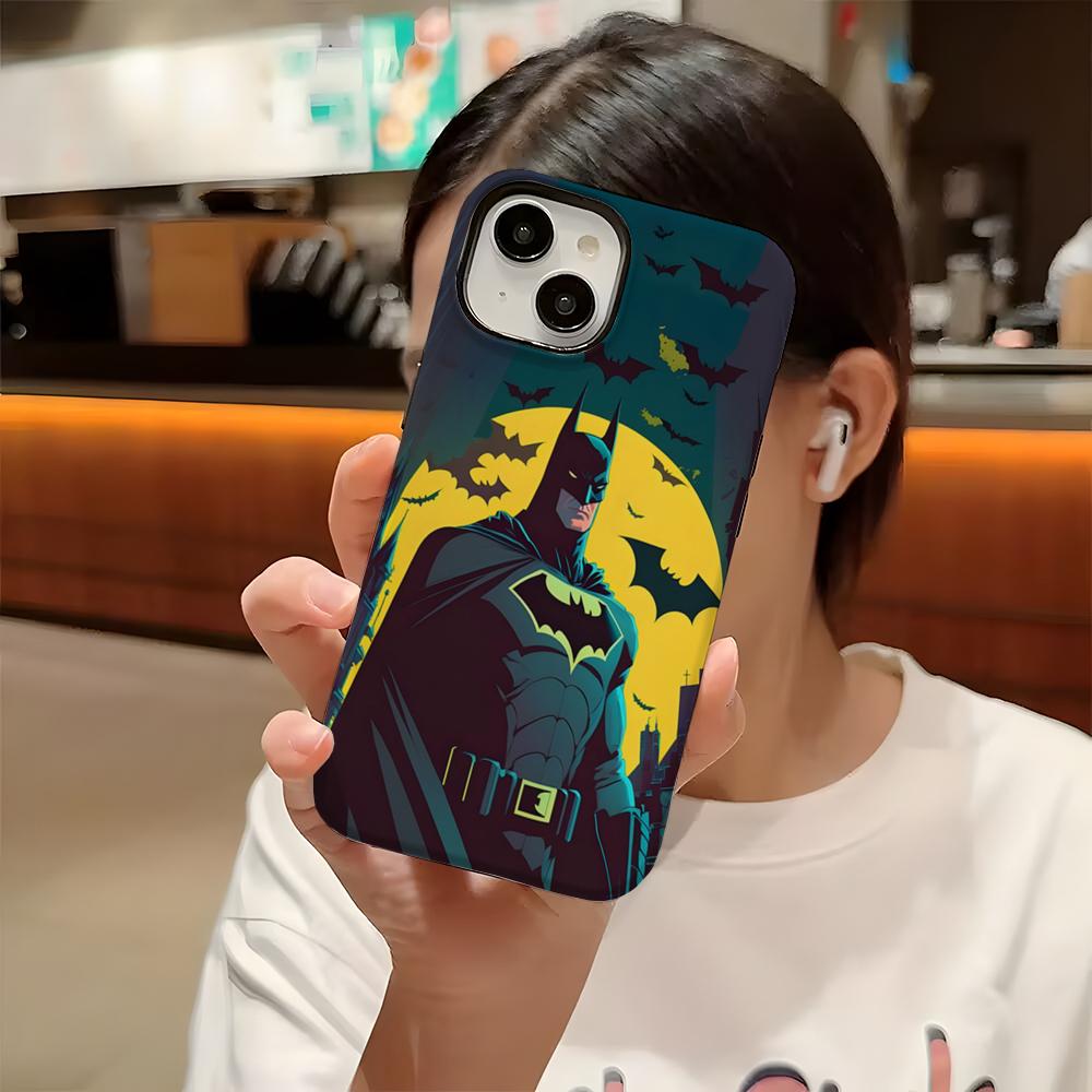 Cool B-Batmans Logo Phone Case For Iphone 16 Pro Max 15 13 14 12 11 14 Pro Max 15 Pro Max Two-in-one Cover