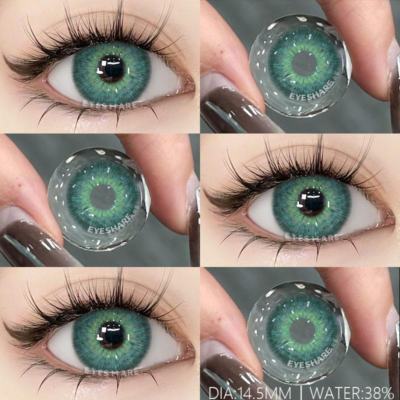 1 Pair New Colored Fashion Lenses Brown Eye Color Lenses Colored Pupils for Eyes Blue Lenses Yearly Gray Color Eye Lens