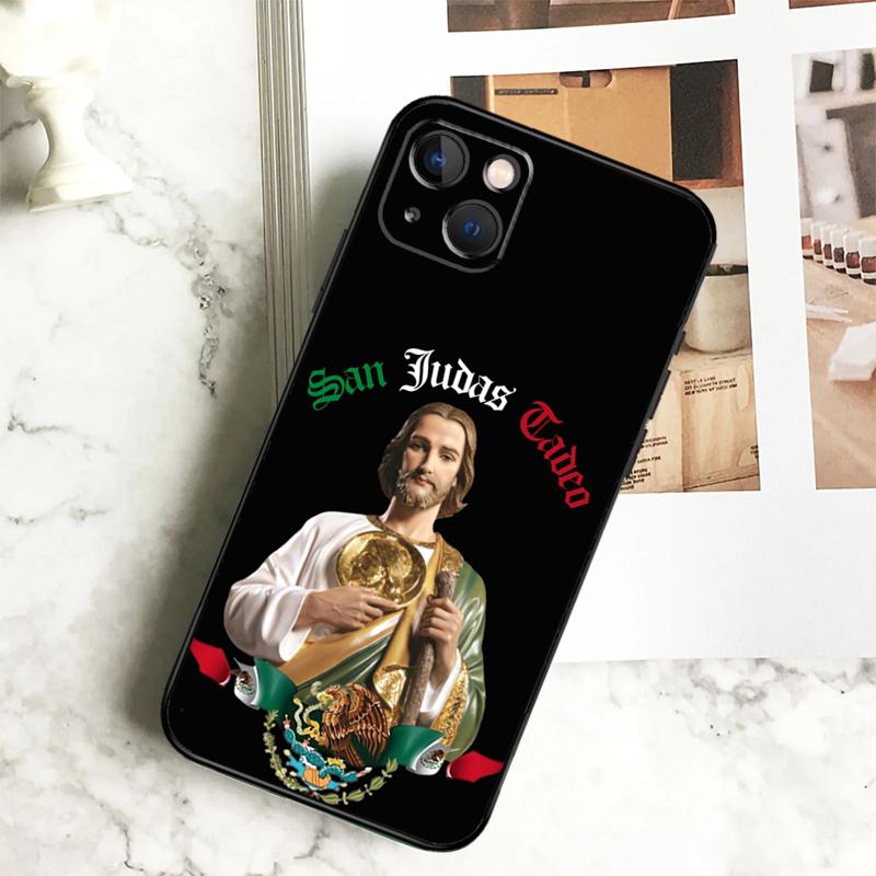 

San Judas Tadeo Phone Case For iPhone 15 16 14 Plus 13 12 Mini 11 Pro Max X XR XS Max 7 8 Back Cover iPhone 12Pro MAX
