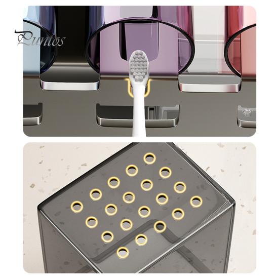 Hair Dryer Holder with Toothbrush Toothpaste Organizer Strong Load-bearing Easy To Install Wall Mount Blower Holder Shelf