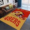 Benutzerdefinierter San Francisco 49ers Teppich für Wohnzimmer, Schlafzimmer, Zuhause, Sofa-Dekoration, Rutschfeste Bodenmatte für Kinder