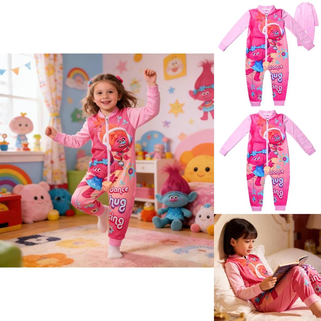 Kpop Demon Hunter Cartoon Toddler Sweater Pants Set With Cotton Blend Fabric For Kids Age 3 To 8
