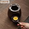 Ancient Pottery Candle Warmer Tea Stove Alcohol Lamp Cooking Insulation Base Side Handle Pot Boiling Water Kettle Kung Fu Teaset