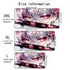 Cool Pink Sakura Anime Girl Mouse Pad XXL Large Anti-Slip Rubber Esport Gaming MousePad Seam Edge PC Office Gamer Long Desk Mat