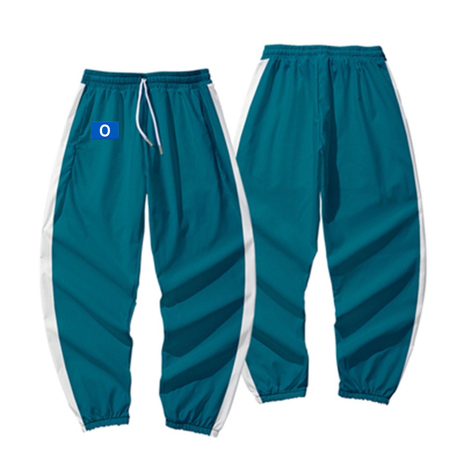 

Женские модные свободные повседневные брюки с принтом и завязками XL синий