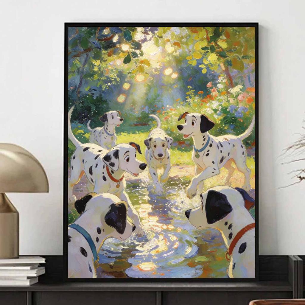 Disney Diamond Painting 5D DIY Full Circle Diamond Painting Kit Home Bedroom Wall Decor Crafts Dalmatian Dogs Art
