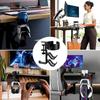 CNCZJM 3-in-1 Desk Organizer with 360° Rotating Headphone Stand, Detachable Controller Holder, Pen Holder, and Cup Holder - Desktop Storage for