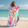 1Pc Rainbow Unicorn Fantasy Beach Towel Microfiber Beach Towel Thin Absorbent For Beach Swimming Yoga Bath Sports 0917117