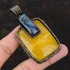 Yellow Lace Agate Pendant Copper Wire Wrapped Pendant Natural Gemstone Jewelry Labradorite Pendant Handmade Pendant Copper Jewelry For Women