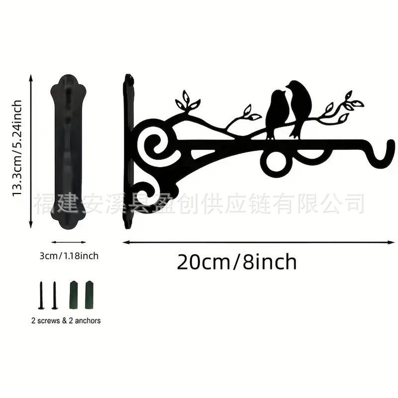 Wandmontierter Eisen-Blumenkorb im europäischen Stil für Wohnzimmer- und Balkondekoration